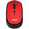 Мышь беспроводная HIPER HOMW-082 красный, 1600 dpi, радиоканал, USB, кнопки - 4