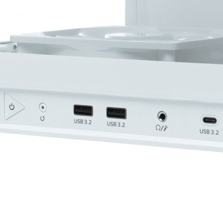 Компьютерный корпус XPG INVADER X WHITE (INVADERXMT-WHCWW) Mid-Tower Gaming ATX PC Case with Panoramic View, Tempered Glass Panels, and RGb Lighting Black