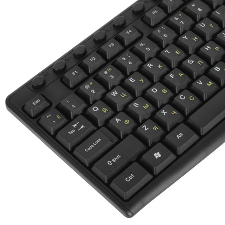 Клавиатура проводная игровая Гарнизон GK-320G черный USB, подсветка, код "Survarium", антифантомные клавиш