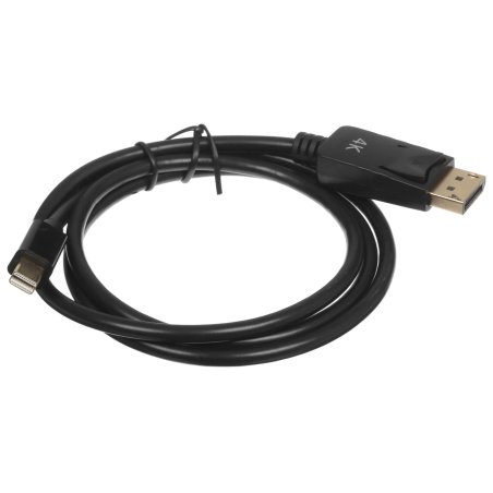 Кабель GoPower miniDisplayPort (m)-DisplayPort (m) 1м ver.1.4 черный Premium Zip-Lock c подвесом (1/