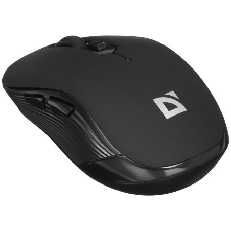 Мышь беспроводная Defender Gassa MM-105 черный, 1600 dpi, радиоканал, USB, кнопки - 6