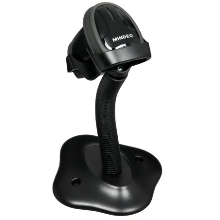 Сканер штрих-кода ручной Mindeo 2D MD6600-SR 2D имидж, проводной, 100 скан/сек, USB с подставкой, черный