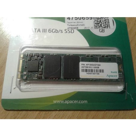 Накопитель SSD Apacer M.2 2280 512GB AST280X Client SSD AP512GAST280X-1