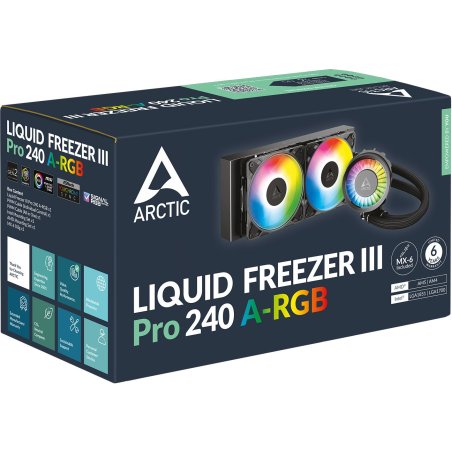 Жидкостная система охлаждения Arctic Cooling Liquid Freezer III Pro 240 A-RGb Multi Compatible All-In-One CPU Water Cooler (ACFRE00182A)