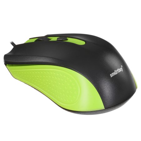 Мышь проводная Smartbuy ONE 352 зелено-черная SBM-352-GK