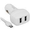 Автомобильное зарядное устройство HOCO (6931474727763) Z36 белый АЗУ 2USB 2.4A для micro USB