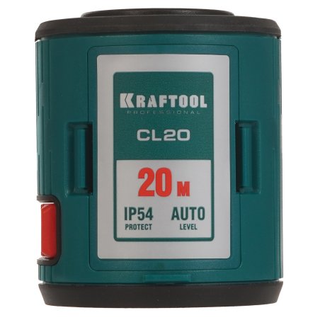 Нивелир лазерный KRAFTOOL CL 20 #5 20 м, IP54, точн. +/-0,2 мм/м, держатель, в кейcе