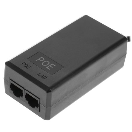ORIENT SAP-C48POE, PoE инжектор питания 24 Вт, AC 100-240V/ DC 48V, 0.5A, вход: RJ45 LAN 10/100, выход: RJ45 PoE тип B (4/5+,7/8-), совместим с оборудованием PoE IEEE 802.3af, длина кабеля 0.9 м