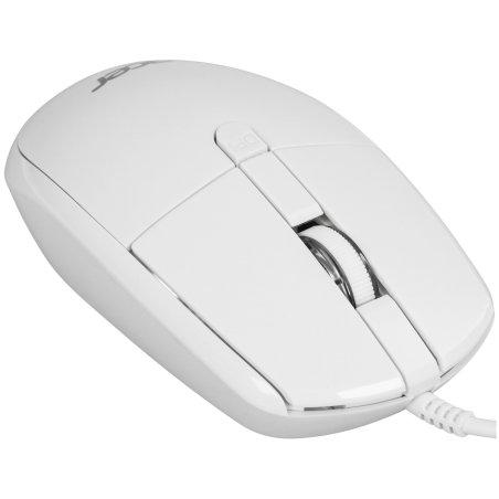 Мышь проводная Acer OMW401 белый, 2000 dpi, USB, кнопки - 4