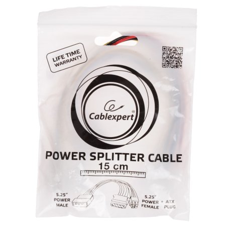 Разветвитель питания Cablexpert CC-PSU-4, Molex->Molex + ATX 4 пин