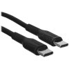 Кабель GoPower Type-C (m)-microUSB-B (m) 0.5м ПВХ черный Premium Zip-Lock c подвесом (1/200)