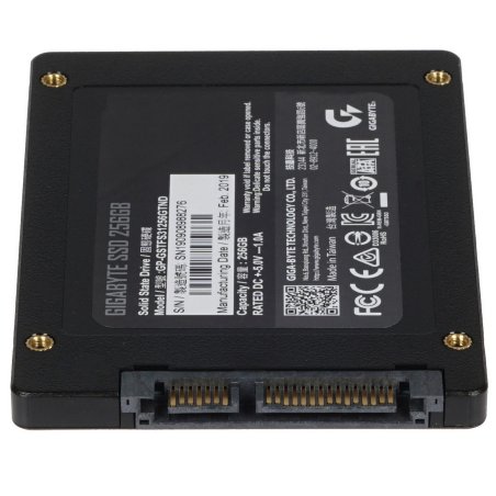 Накопитель SSD Gigabyte, 256Gb, 2.5", SATA III, R/W 520/500