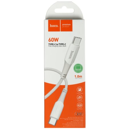 Кабель USB HOCO (6931474760524) X70 USB 3.0A 60W для Type-C Type-C Red 1 м