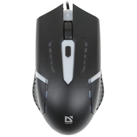 Мышь проводная Defender Hit MB-601 черный, 1200 dpi, USB, кнопки - 4