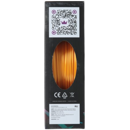 Филамент Crown Micro CM-FILPLAS007Gd PLA Silk 1.75 1кг золотой