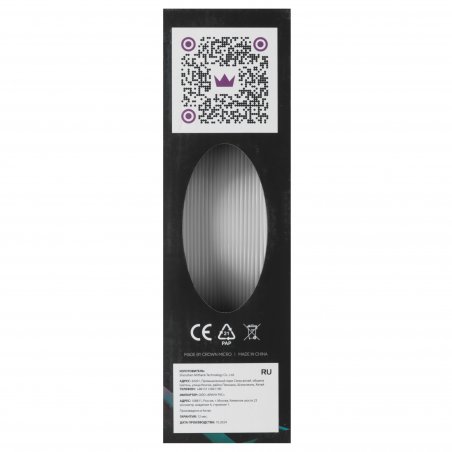 Филамент Crown Micro CM-FILPETG015W PETG 1.75 1кг белый
