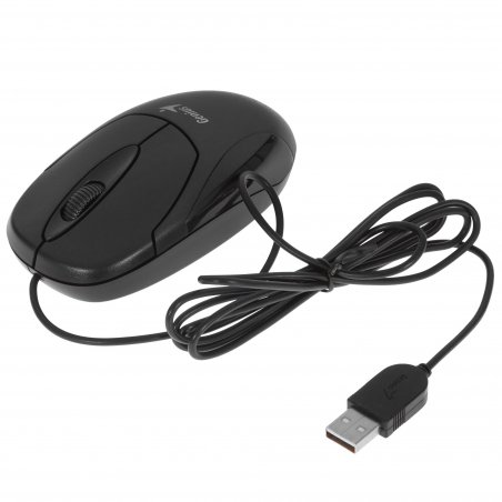 Мышь проводная Genius XScroll V3 черный, 1000 dpi, USB, кнопки - 3
