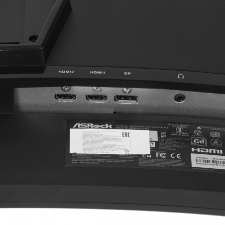 Монитор 34" ASRock Phantom Gaming PG34QRT2B VA 3440x1440, 180 Гц, 1 мс, 16:9, 500 кд/м², 2xHDMI, 2xDP, изогнутый 1500R, черный