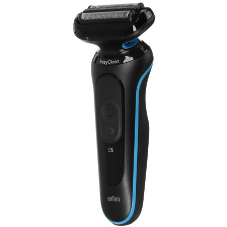 Электробритва Braun S5 52-B1600S синий с чехлом и насадками для стайлинга тела и бороды тип 5762