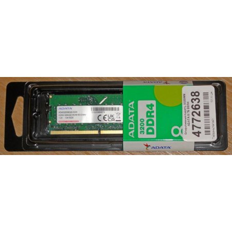 Оперативная память ADATA, DDR4, 8Gb (1x8Gb), 3200MHz, SO-DIMM
