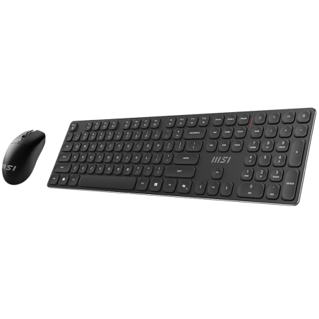 Комплект клавиатура+мышь MSI Forge K210 Combo беспроводной, USB, 1600 DPI, чёрный