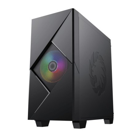 Компьютерный корпус GameMax Cyclops BR без БП (Midi Tower, ATX, Черно-красн.,1*USB 2.0 + 1*USB 3.0, 2*120мм)