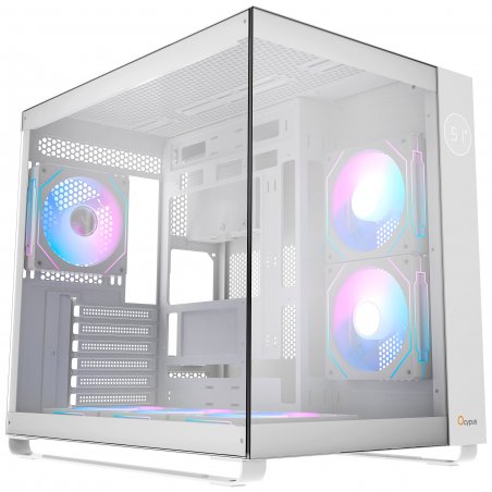 Компьютерный корпус Ocypus Iota C70 WH ARGb ATX/win/белый/6 ARGb fans/no PSU/Tempered Glass