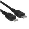 Дата-кабель USB 3.0A PD27W для Lightning 8-pin Type-C Hoco X109 силикон 1м (Black)
