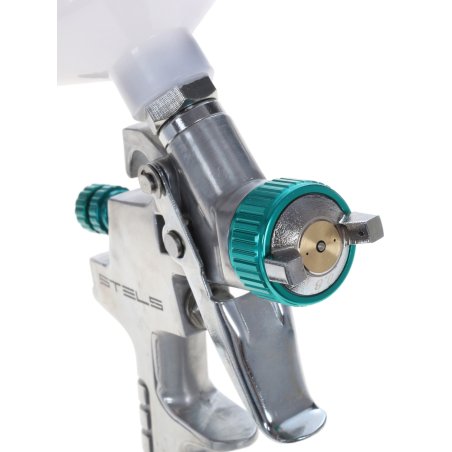 Краскопульт пневматический STELS ag 810 hvlp 57361гравитационный сопло 0.8мм и 1мм