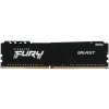 Оперативная память Kingston Fury Beast, DDR4, 16Gb (1x16Gb), 3200MHz, CL16, DIMM, с радиатором, черный