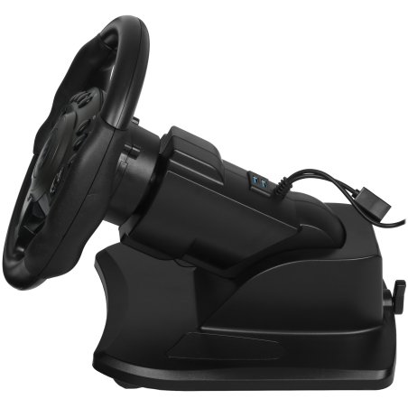 Руль черный Sven GC-W600 (виброотдача, педали, джойстик, 12 кн., USB)