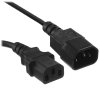 Кабель питания сист.блок-монитор Cablexpert PC-189-VDE-5M, 5м, C13-C14, VDE, 10А, Сечение провода: 0,75 мм2, черный, с заземлением