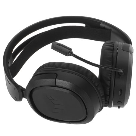 Гарнитура ASUS TUF Gaming H1 Wireless чёрный, беспроводная + проводная, USB/USB-C, до 15 ч, виртуальный 7.1, шумоподавление микрофона