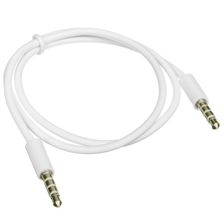 Аудиокабель Rexant 3,5 мм штекер-штекер 0,5 м белый