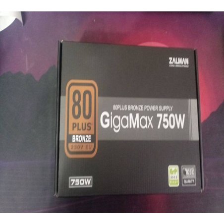 Блок питания Zalman ZM750-GVII, 750Вт, 80 PLUS Bronze, 120мм, черный