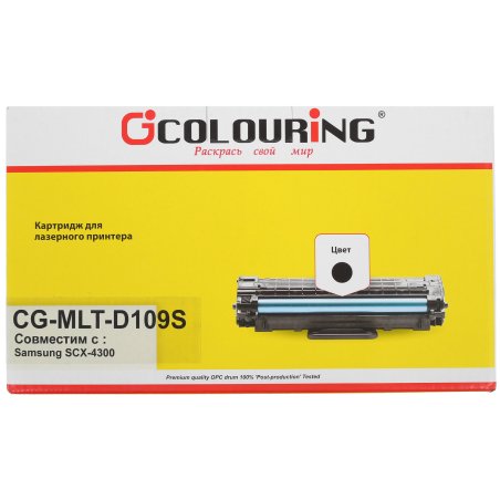 Картридж лазерный Colouring CG-MLT-D109S черный (2000 стр.) для Samsung SCX-4300