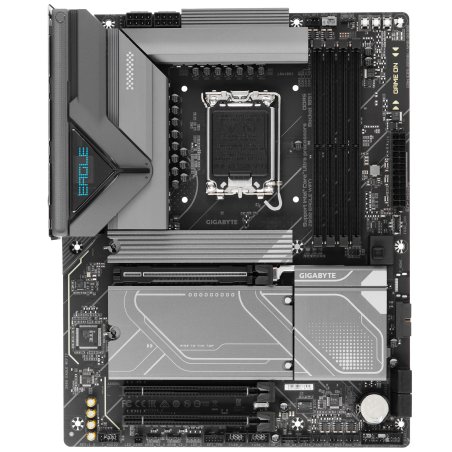 Материнская плата Gigabyte Z890 EAGLE, LGA 1851, Intel Z890, 4xDDR5, 4xSATA, 4xM.2, 1xPCIe 5.0 x16, 2xPCIe 4.0 x4, 1xDP, 1xUSB-C, 1x 2.5Gb LAN, 4xUSB-A 3.2 Gen 1, 2xUSB-A 3.2 Gen 2, 3x3.5 мм, 7.1, 1xUSB4, ATX