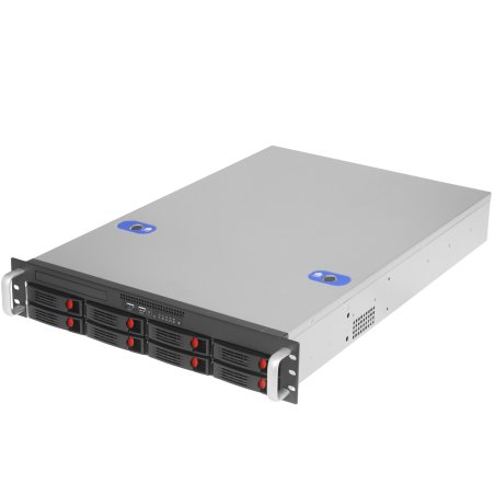 Серверный корпус ExeGate Pro 2U660-HS08 (RM 19", высота 2U, глубина 660, без БП, 8xHotSwap, USB)