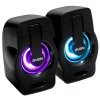 Акустическая система Sven 255 (2x3W, RGb подсветка, USB) черная