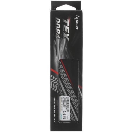 Оперативная память Apacer Tex, 8GB (1x8GB), DDR4, 3200MHz, CL16, UDIMM, с радиатором, серебристый/черный
