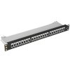 Патч-панель LANMASTER 24 порта, STP, кат.6A, 1U