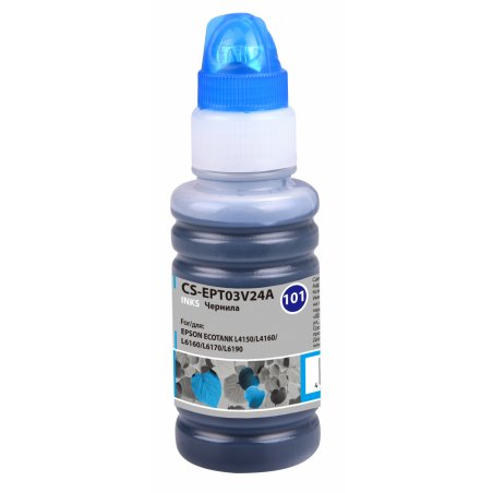 Чернила Cactus CS-EPT03V24A 101C, голубой, 70 мл для Epson L4150/L4160/L6160/L6170