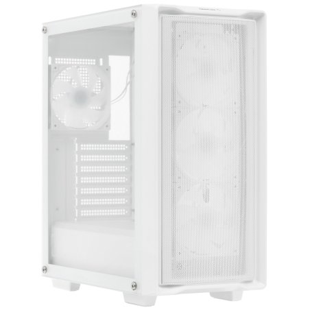 Компьютерный корпус Deepcool CC560 MESH V2 WH без БП, боковое окно (закаленное стекло), 3x120мм ARGb LED вентилятор спереди и 1x120мм ARGb LED вентилятор сзади, белый, ATX