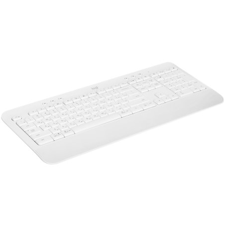 Клавиатура Logitech K650 белый USB беспроводная BT/Radio (подставка для запястий) (920-010986)