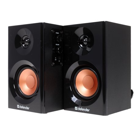 Акустическая система Defender AURORA S12 2.0, Актив.колонки 2x6 W (RMS),100 Гц - 20 кГц