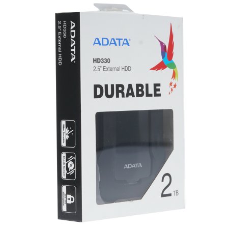 Внешний HDD 2.5" ADATA HD330, 2TB, USB 3.2 Gen 1 Type-A, 5400 rpm, черный