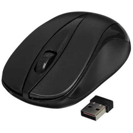 Мышь беспроводная Acer OMR131 черный, 1000 dpi, радиоканал, USB, кнопки - 3