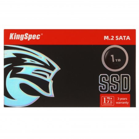 Накопитель SSD KingSpec NT-512, 512GB, SATA 3, M.2 2280, R/W 570/450