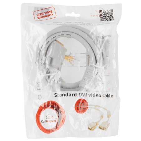 Кабель DVI-D dual link Gembird/Cablexpert CC-DVI2-10M, 25M/25M, 10м, экран, феррит.кольца, пакет