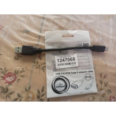 Переходник Cablexpert Переходник USB OTG, USB Type-C/USB 3.0F, пакет (A-OTG-CMAF3-01)